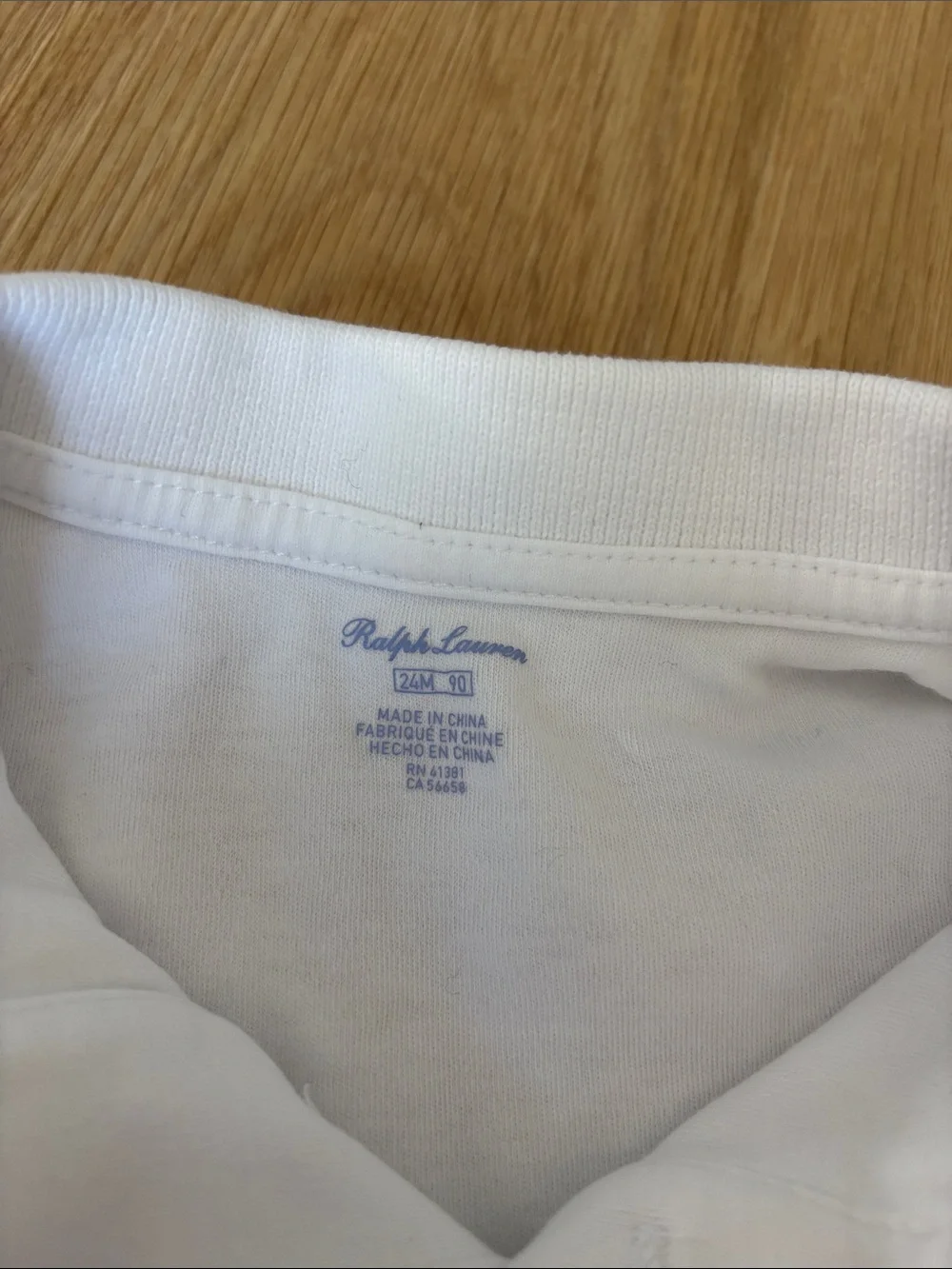 Ralph Lauren White Short Sleeve Polo for Kids with Navy Pony